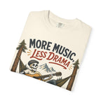More Music Less Drama -  Vintage Guitarist Graphic Tee