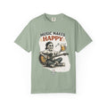Music Makes Happy -  Vintage Guitarist Graphic Tee