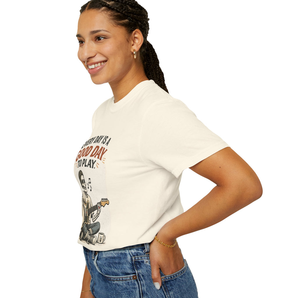 Every Day is a Good Day to Play -  Vintage Guitarist Graphic Tee