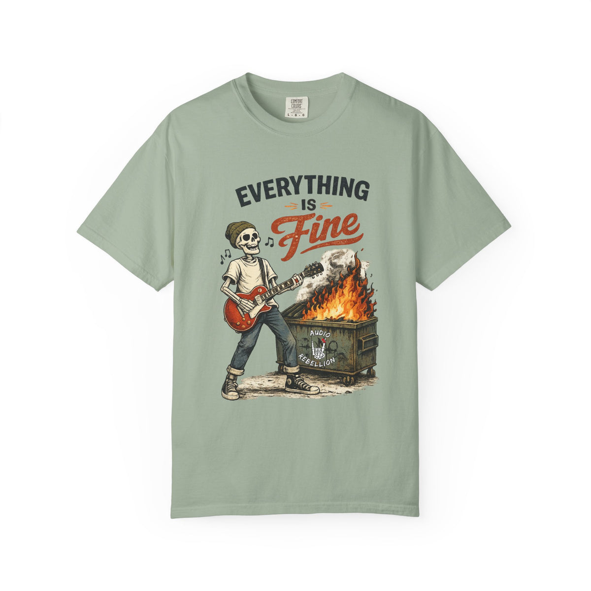Everything is Fine -  Vintage Guitarist Graphic Tee
