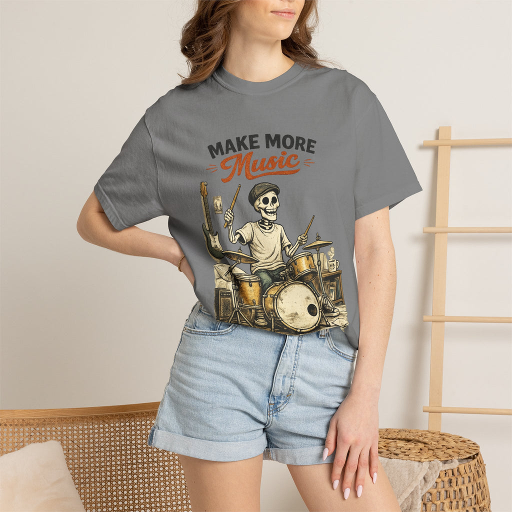 Make More Music -  Vintage Guitarist Graphic Tee