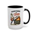 Everything is Fine Ceramic Accent Mug
