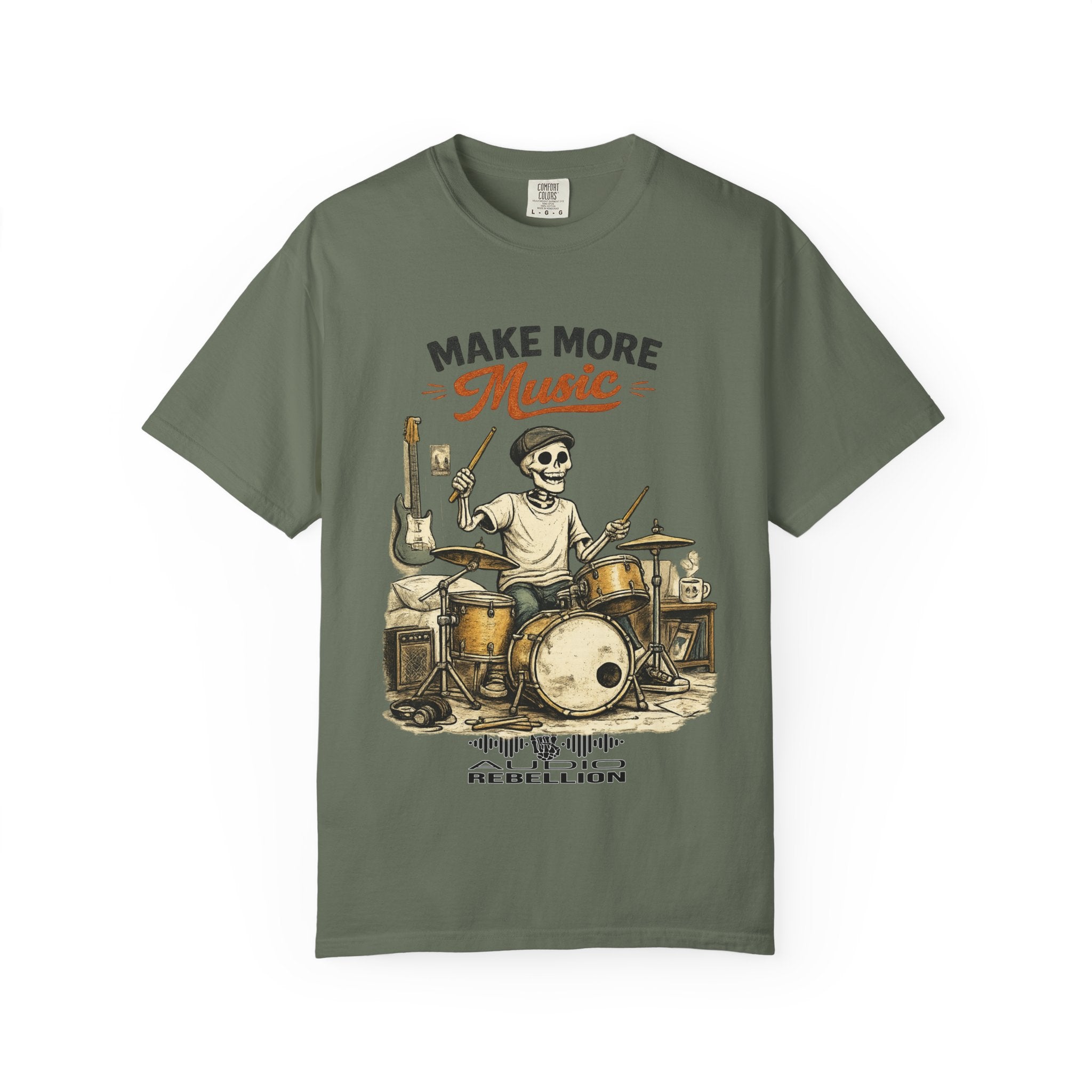 Make More Music -  Vintage Guitarist Graphic Tee