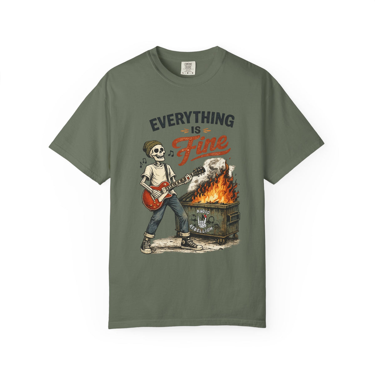 Everything is Fine -  Vintage Guitarist Graphic Tee