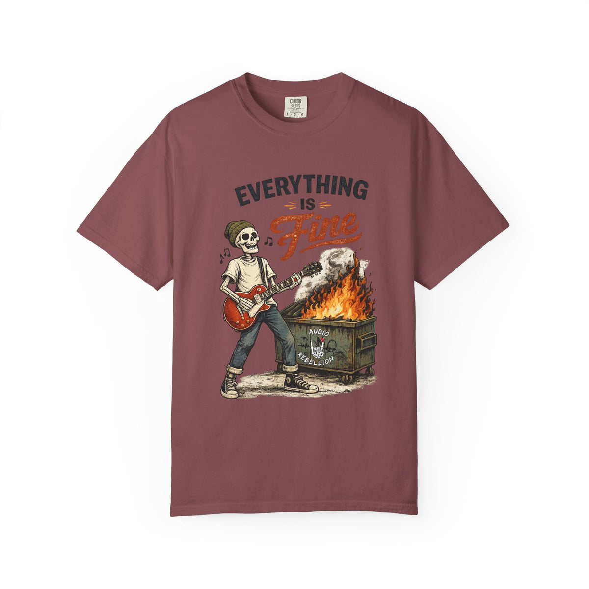 Everything is Fine -  Vintage Guitarist Graphic Tee