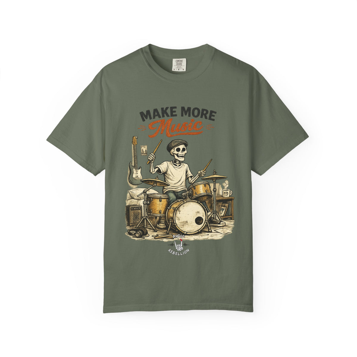 Make More Music -  Vintage Guitarist Graphic Tee