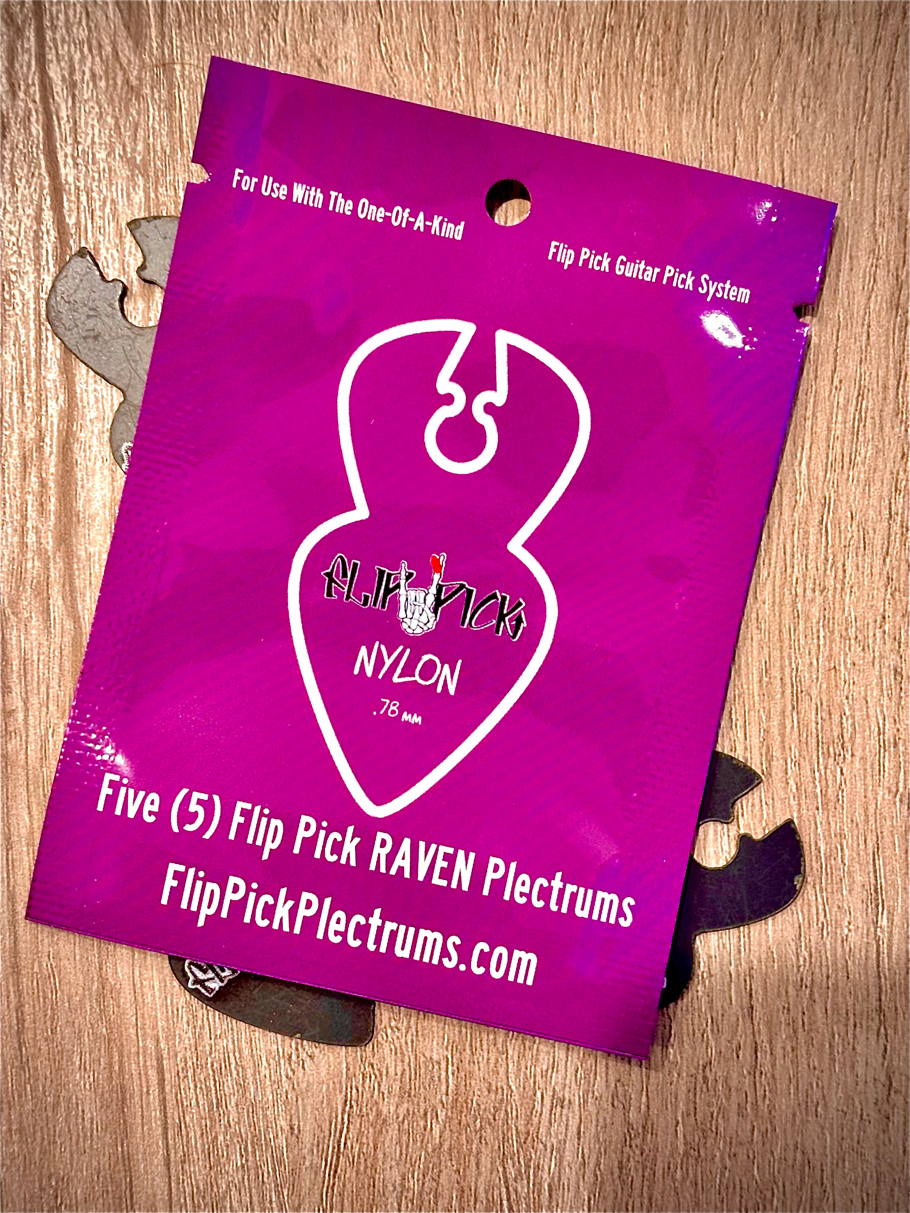 RAVEN Nylon Guitar Picks (.78mm) — Classic Nylon Feel with Added Control image 0