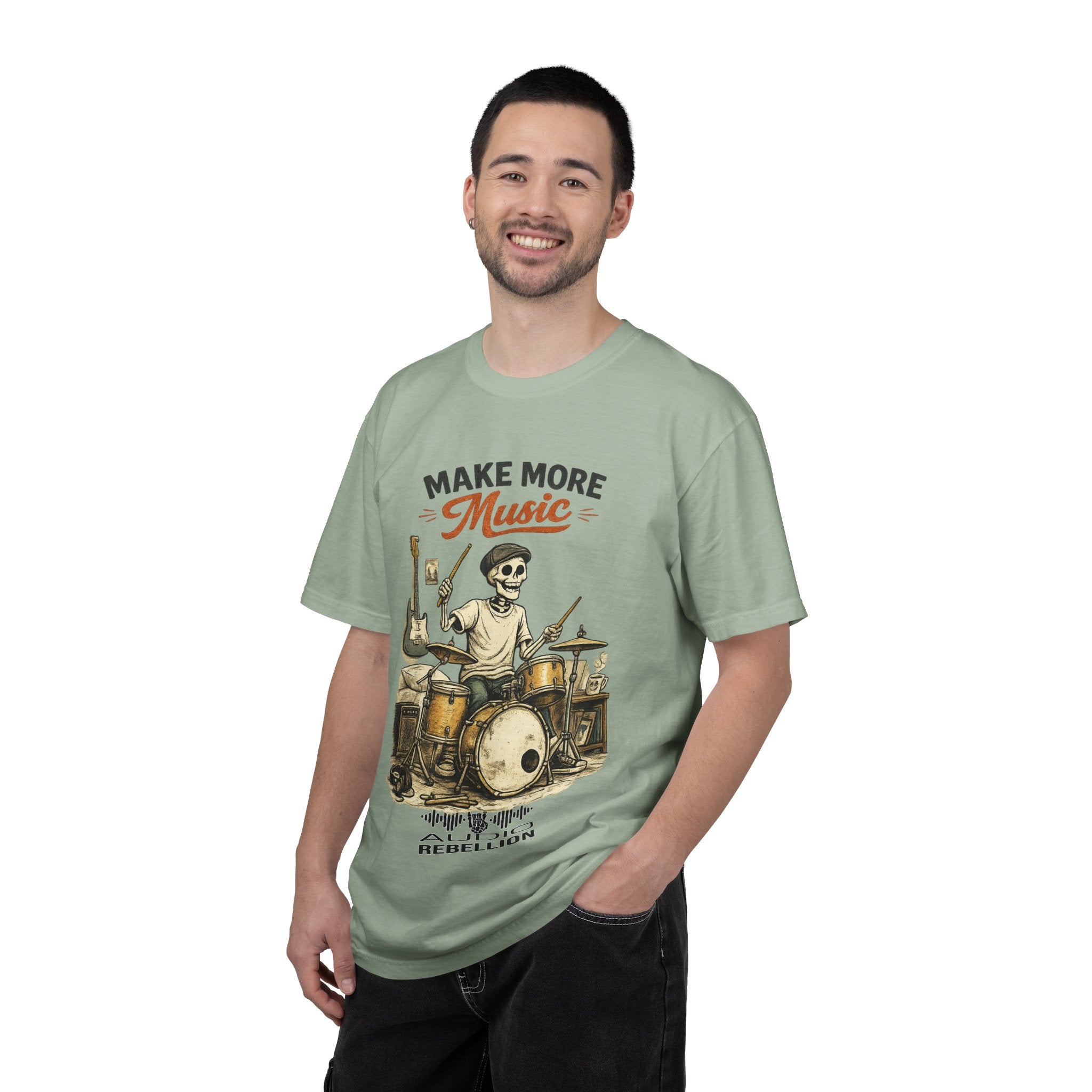 Make More Music -  Vintage Guitarist Graphic Tee