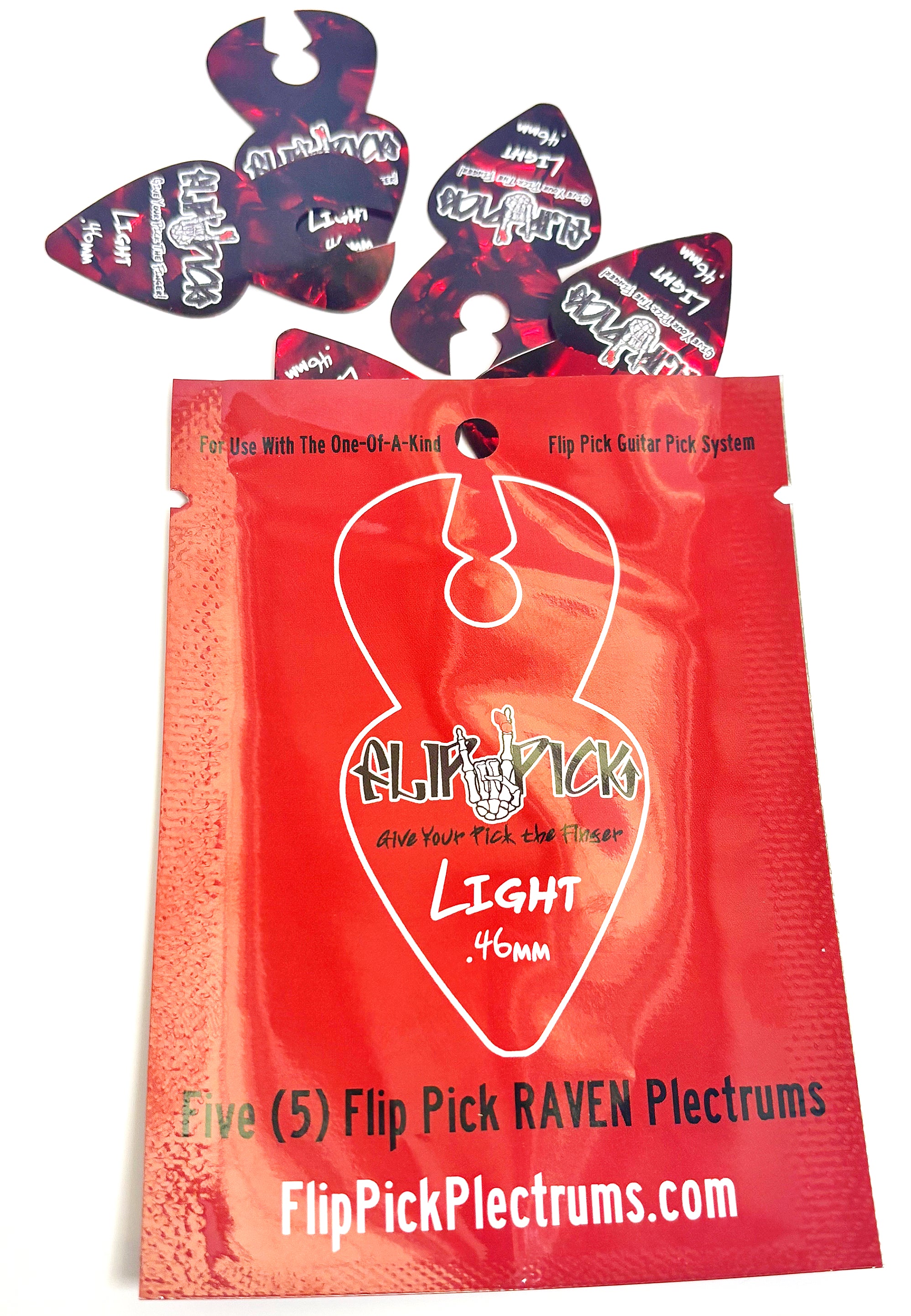 RAVEN Pick Refresh Pack - Light (.46 mm) - Pack of 5 (Strap Sold