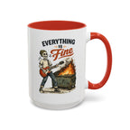 Everything is Fine Ceramic Accent Mug