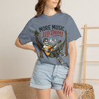 More Music Less Drama -  Vintage Guitarist Graphic Tee