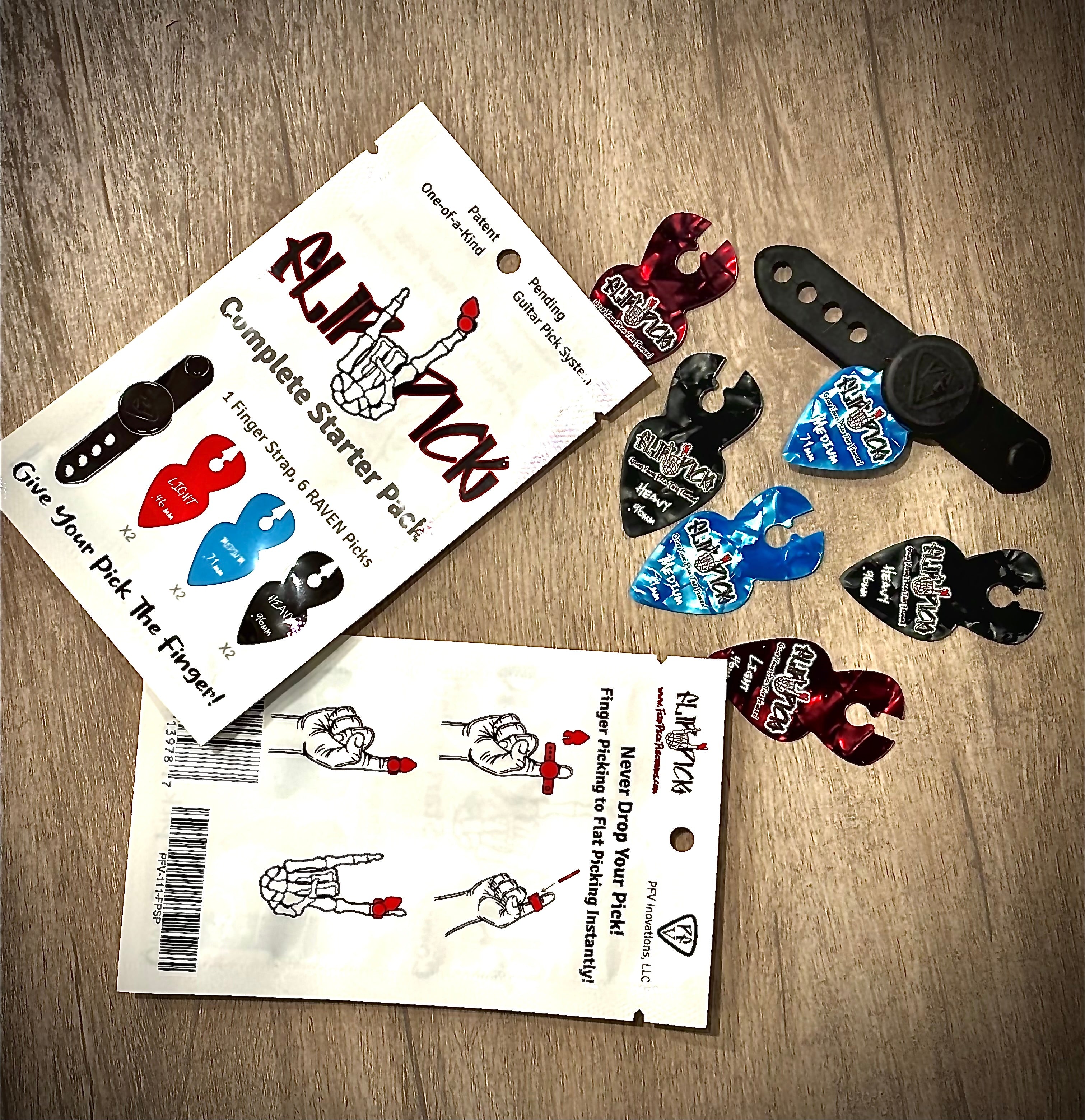 Flip Pick Starter Pack: Never Drop a Pick Again. Instantly Switch Playing Styles image 2