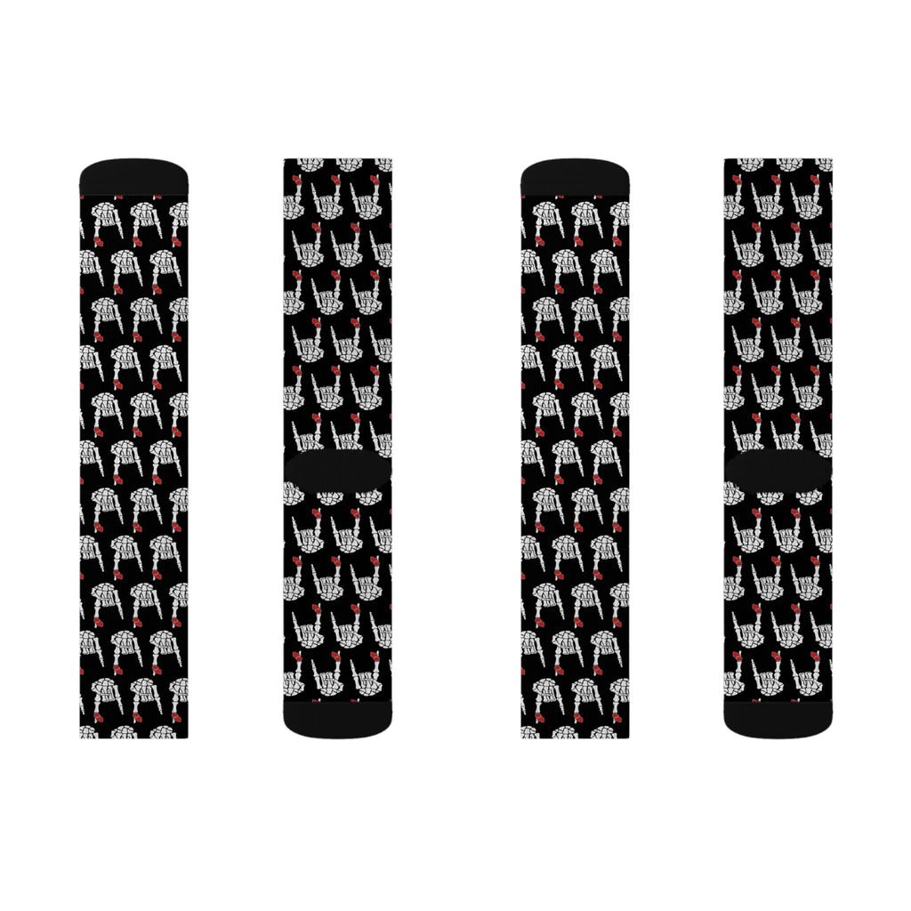 Audio Rebellion Rock Hand Crew Socks