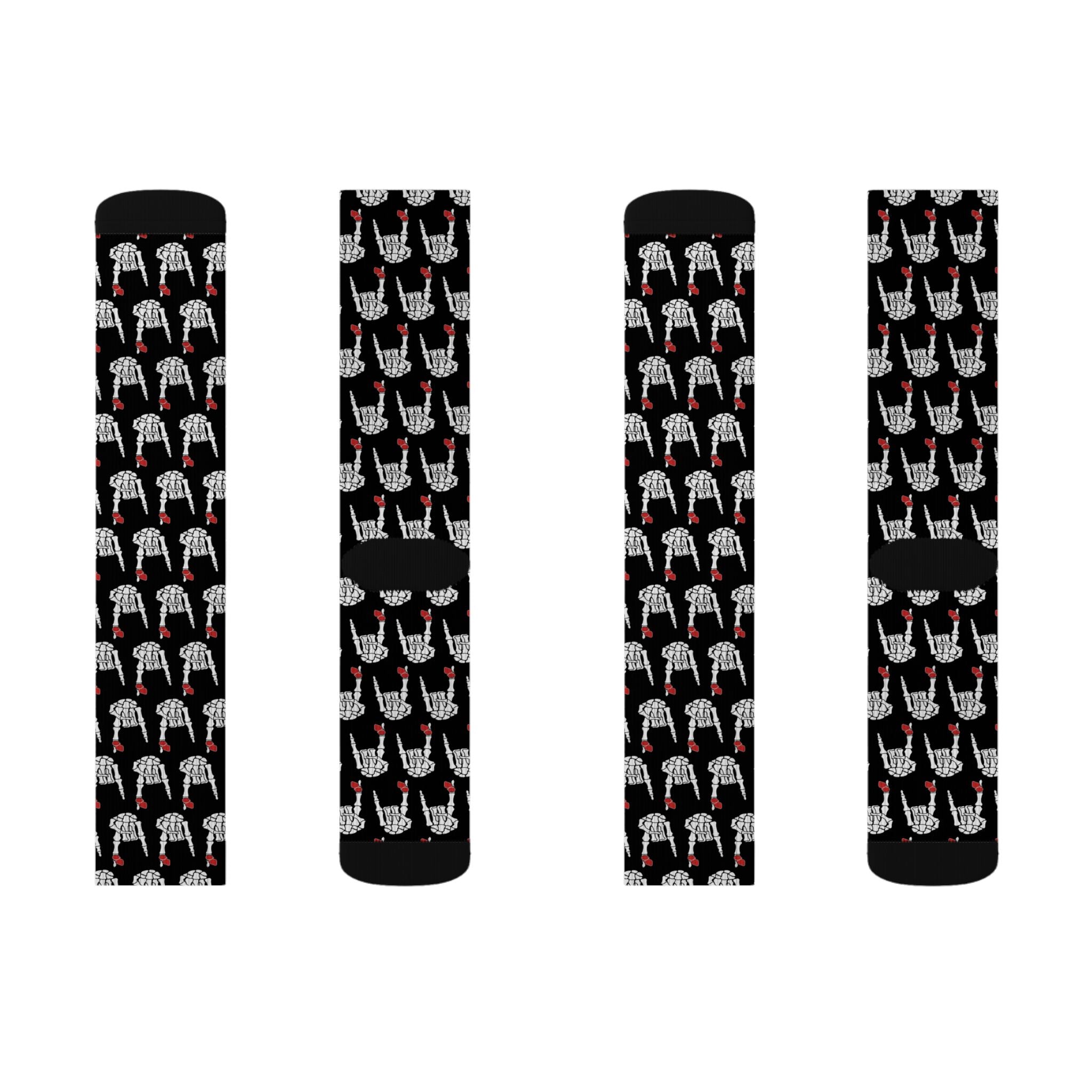 Audio Rebellion Rock Hand Crew Socks