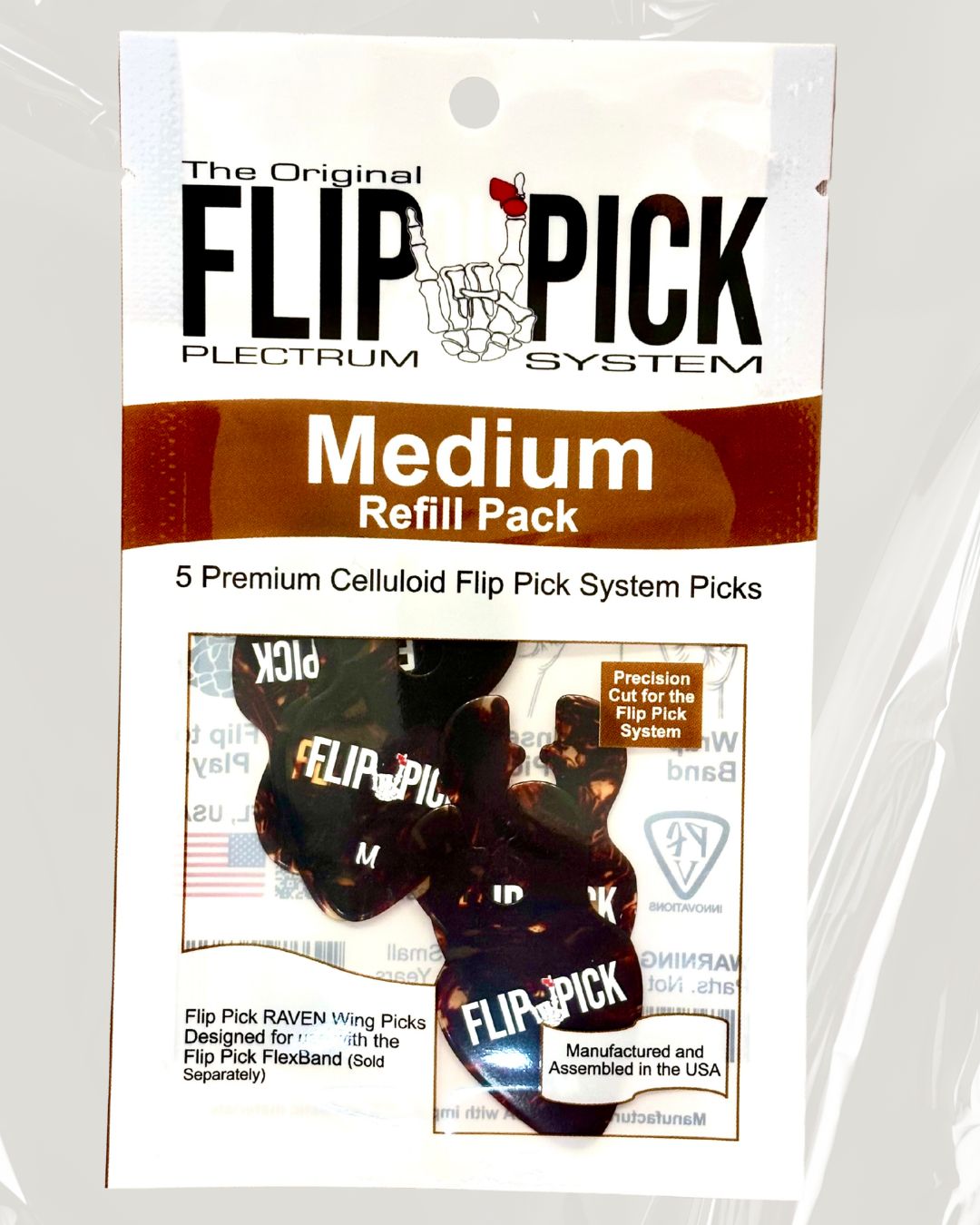 Next Generation RAVEN Wing™ Medium Pick Refresh Pack - .028" (FlexBand™ Sold Separately)