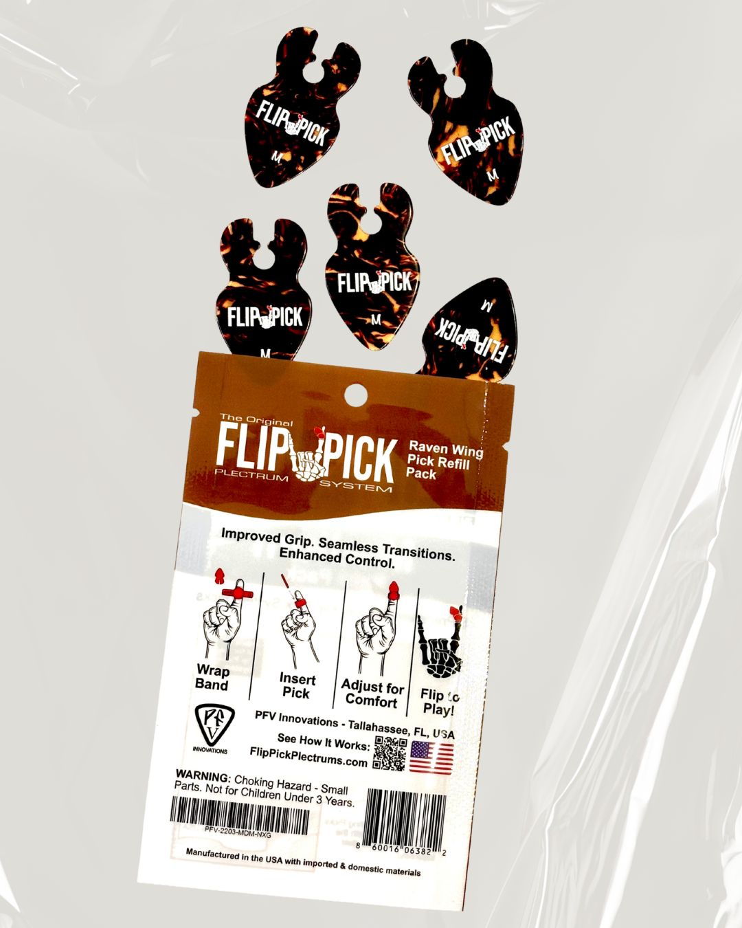 Next Generation RAVEN Wing™ Medium Pick Refresh Pack - .028" (FlexBand™ Sold Separately)