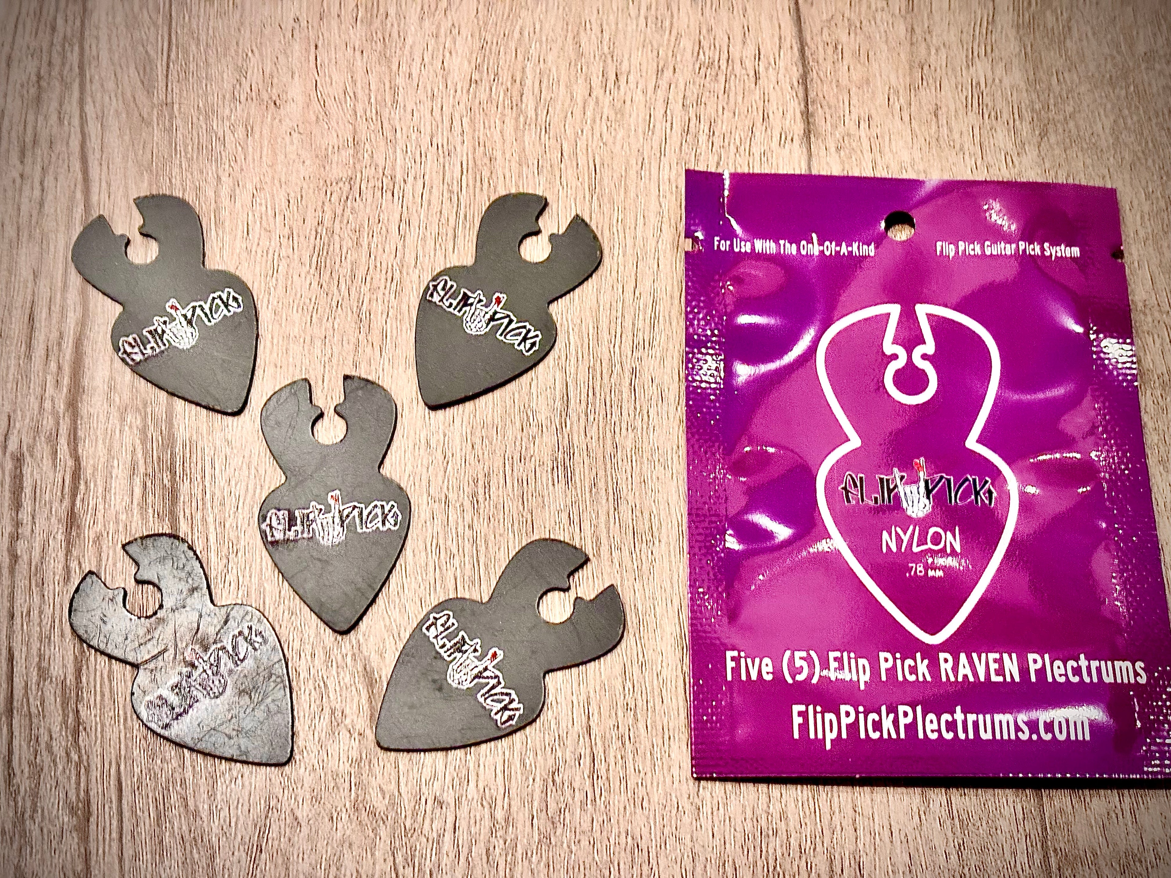 RAVEN Nylon Guitar Picks (.78mm) — Classic Nylon Feel with Added Control image 1